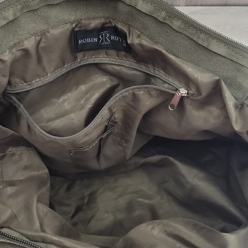 Robin‎ Ruth Dominican Republic Beach Tote Pockets Canvas Travel Bag